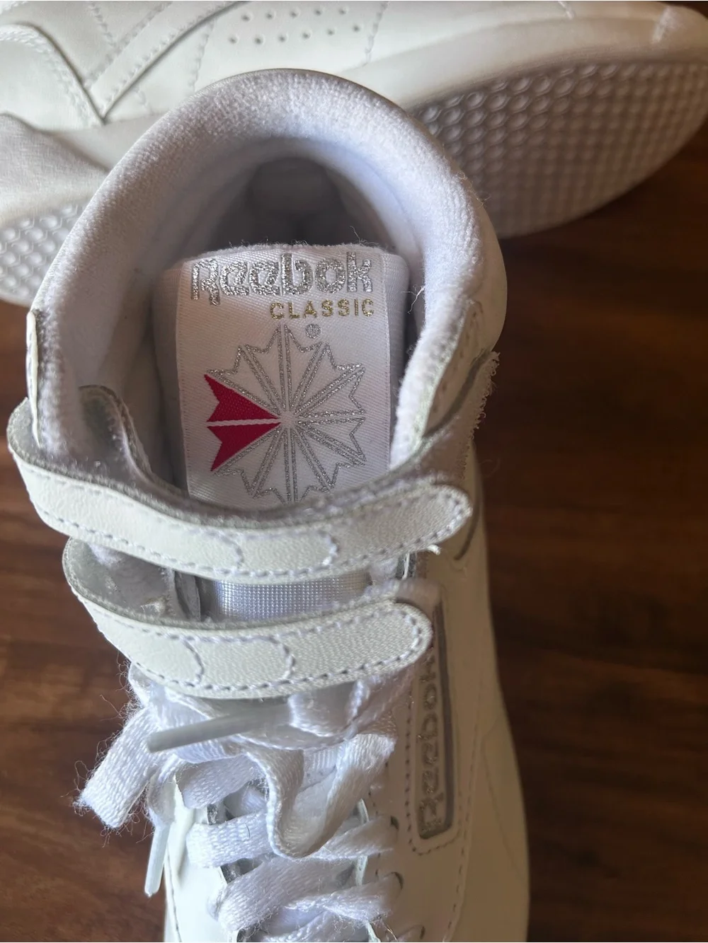 Reebok Freestyle high tops size 5.5